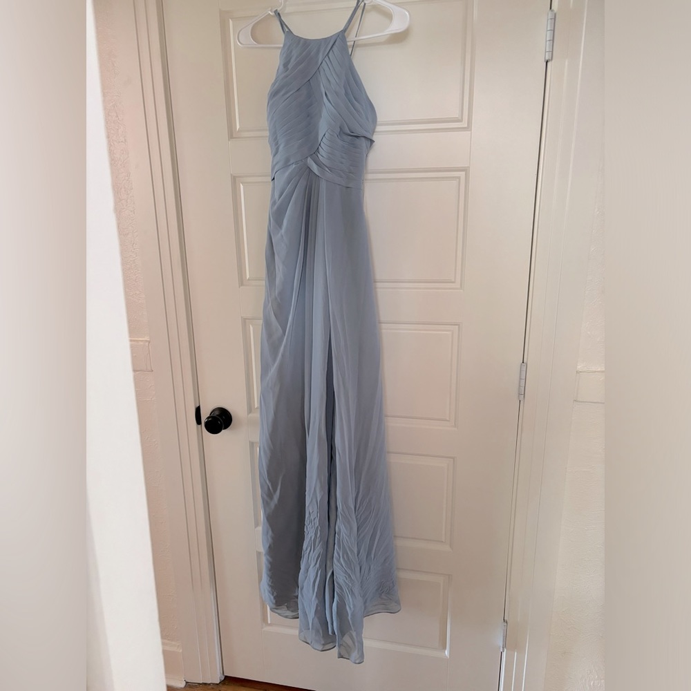 Dusty Blue Azazie Bridesmaid Dress